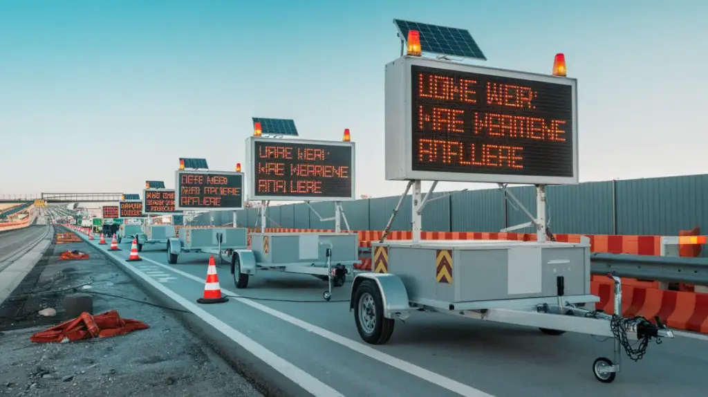 Mobilne przyczepy VMS – nowoczesne rozwiązanie dla bezpieczeństwa drogowego 2 vms